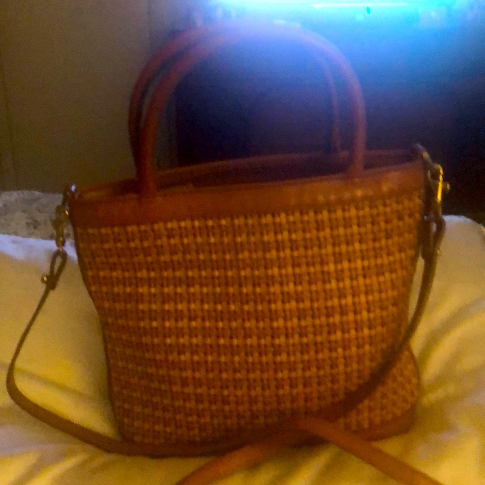 Authentic Brahmin Woven Leather Bag